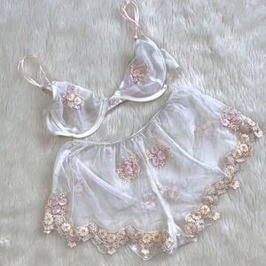 Vintage Victoria’s Secret Floral Lingerie Set